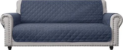 Vista 10 de CHHKON Fundas para muebles, funda de sofá con bolsillos laterales, 100% impermeable, acolchada, protector de muebles para perros, mascotas y sofá