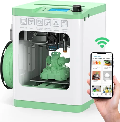 Vista 12 de Entina Tina2C Impresora 3D para principiantes, mini impresora 3D de arranque totalmente montada, comienza en 8 minutos, control de aplicación
