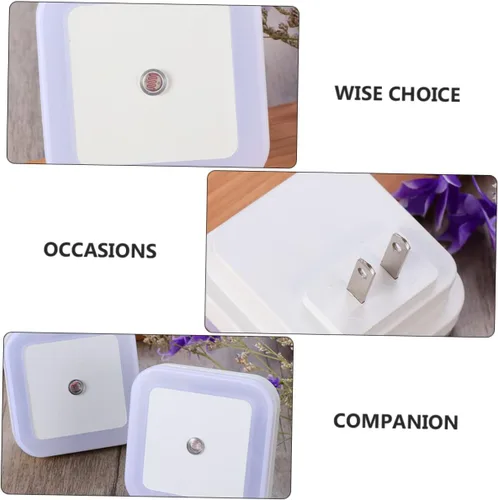 Vista 8 de TEHAUX 12pcs llevó la lámpara de noche de la noche con nosotros para los dormitorios pasillos y escaleras iluminación segura para niño niña y madres