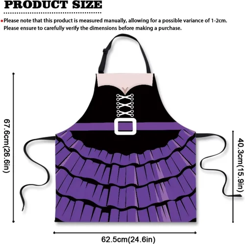 Vista 57 de Dreaweet Delantal de cocina unisex con cuello ajustable de Navidad