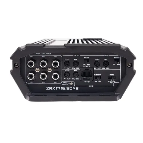 Vista 3 de Hifonics ZRX1716.5DV2 Zeus ZRX V2 Compact 1700 vatios Super D-Class Amplificador de cinco canales