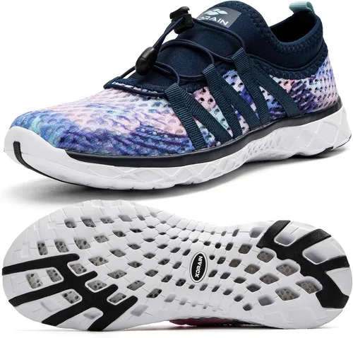 Vista 24 de ALEADER - Zapatillas acuáticas de secado rápido para hombre 1/Todo negro