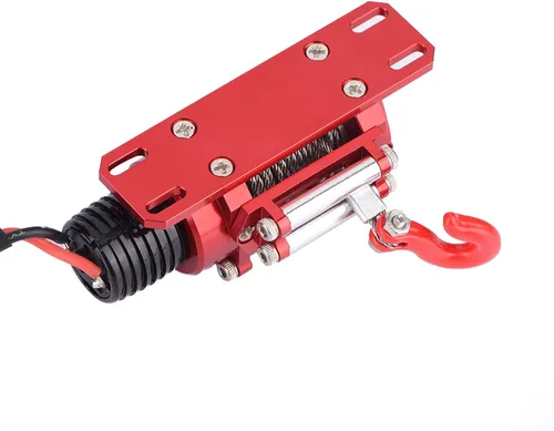 Vista 8 de Tbest Crawler, con controlador de cabrestante, coche RC escala 1/10, accesorio de vehículo modelo, para entusiastas de todo terreno y aficionados