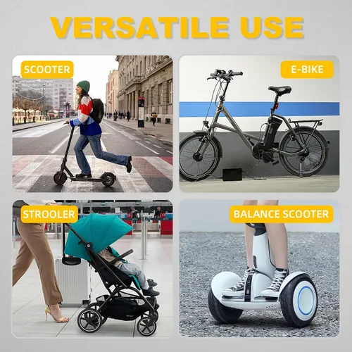 Vista 7 de Candado antirrobo, cerradura de bicicleta de 36.6 pulgadas, cadena resistente con combinación de 4 dígitos, bloqueo de scooter eléctrico, cadena