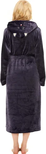 Vista 2 de ccko Batas de felpa para mujer, suaves, ligeras, cálidas, con capucha, estilo spa