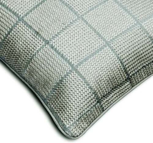 Vista 116 de The HomeCentric Funda de almohada con cremallera, funda de cojín azul de 12 x 12 pulgadas, funda de cojín de algodón bordado para sofá, diseño