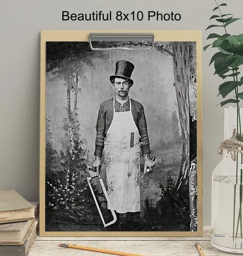 Vista 3 de Foto de arte de pared gótico espeluznante, decoración de habitación gótica aterradora para cocina, comedor, regalo divertido para chef, cocinero
