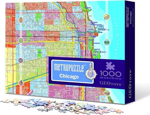 Vista 10 de Metropuzzle - Rompecabezas Boston de 27 x 19 pulgadas, 1000 piezas