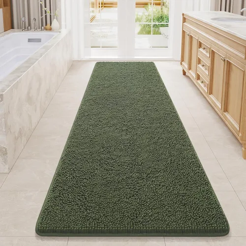 Vista 30 de LOCHAS - Alfombra de baño de lujo lanuda de 24 x 17 pulgadas, color beige