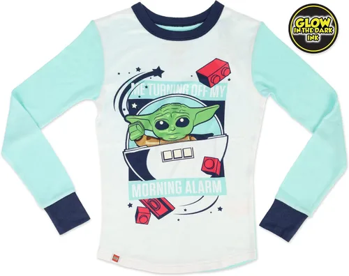 Vista 2 de LEGO Conjunto de pijama de Star Wars para niñas, mezcla de algodón de 4 piezas