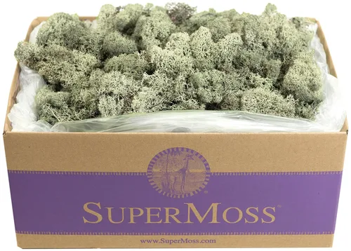 Vista 9 de SuperMoss 21786 Musgo de Reno Preservado Negro, Aprox. 3 lb Estuche a Granel