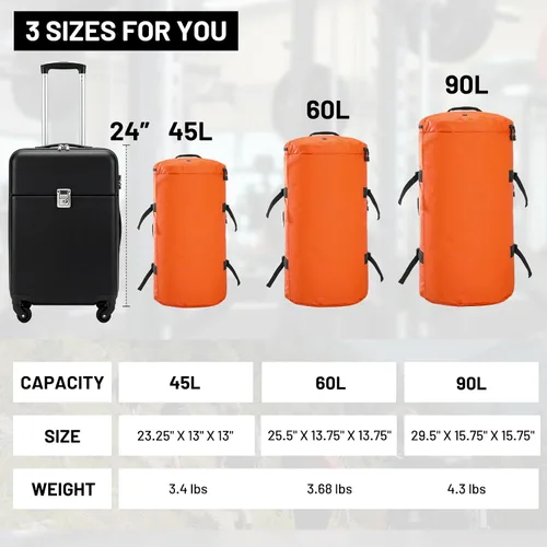 Vista 30 de MIER Mochila deportiva grande con compartimento para zapatos, resistente y resistente al agua, azul marino, 45L