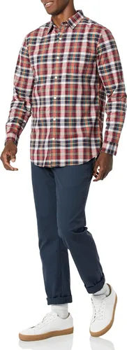 Vista 3 de Tienda Essentials Camisa de popelina elástica de manga larga para hombre