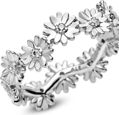 Vista 4 de PANDORA Anillo de plata de ley con circonita cúbica para mujer, Metal