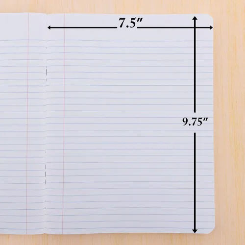 Vista 4 de BAZIC PRODUCTS Cuaderno de composición de mármol negro, con rayas