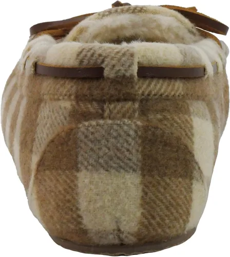 Vista 3 de Minnetonka - Pantuflas Cally de pelo sintético para mujer
