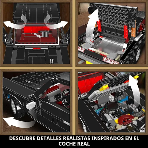 Vista 3 de Mould King 10199 Kits de Bloques de Construcción de Coches Deportivos, Conjuntos de Construcción de Modelos de Coches Clásicos Vintage MOC, Regalo
