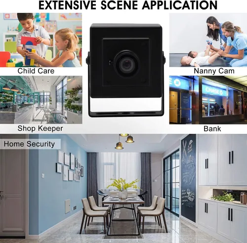 Vista 6 de Cámara USB de gran angular de 13 MP con micrófono para computadora 100 grados sin distorsión lente webcam mini UVC USB2.0 PC cámara industrial video