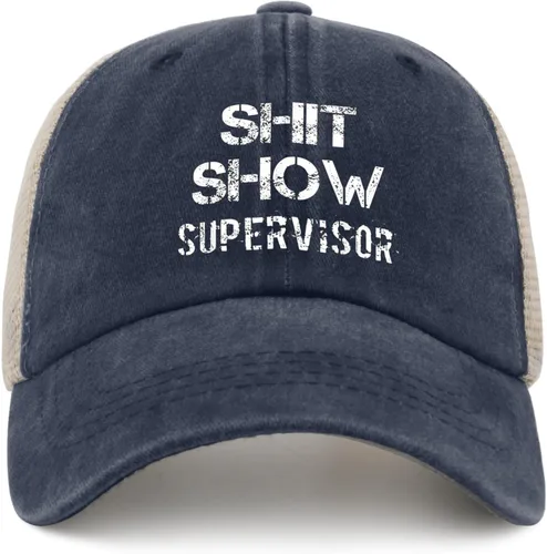 Vista 22 de Shit Show Supervisor Hat para mujer, gorra de béisbol vintage