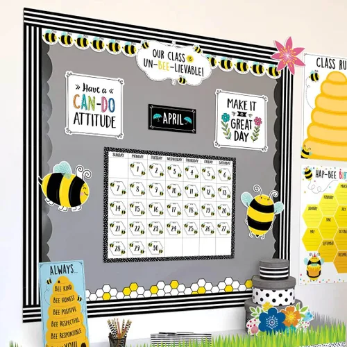 Vista 5 de CTP 10613 - Calendario de puntos desordenados en negro para el aula (Creative Teaching Press 10613)