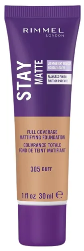 Vista 24 de 3 x Rimmel London Stay Matte - Base líquida mousse mate 30ml - 201 Beige clásico