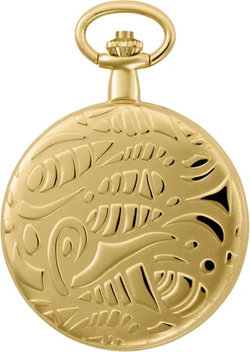 Vista 2 de Charles Hubert 3842 - Reloj de bolsillo mecánico chapado en oro, Oro, Mecánico