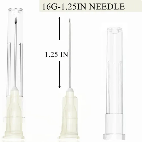 Vista 2 de Paquete de 100 herramientas de laboratorio dispensadoras de acero inoxidable de 16Ga 1 1/4 pulgadas, accesorios para laboratorios científicos