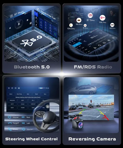 Vista 6 de Estéreo del coche 4G+64G Android 15 para Ford F150 2009-2014 con Carplay