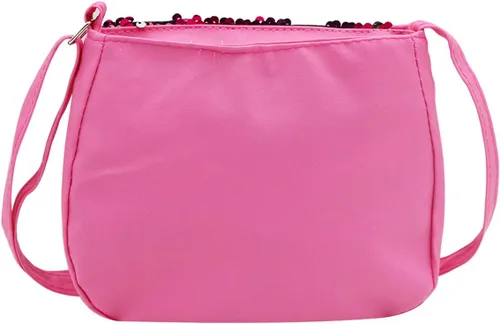Vista 6 de Orityle Bolso cruzado para niños y niñas, con purpurina y lentejuelas, lindo bolso de hombro con cremallera