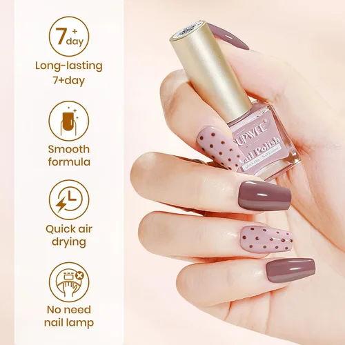 Vista 4 de Juego de esmaltes de uñas de secado rápido, esmalte de uñas regular sin gel de secado rápido, esmalte de uñas de uñas de secado rápido, salón