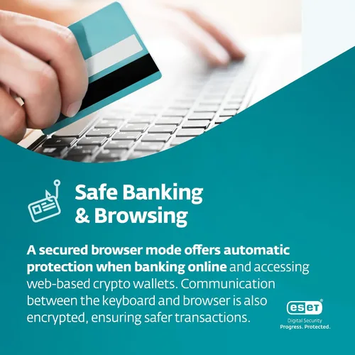 Vista 5 de ESET Home Security Essential Antivirus 2025 Edition 1 Device 1 Year Safe Banking Privacy Protection IOT Protection Ransomware