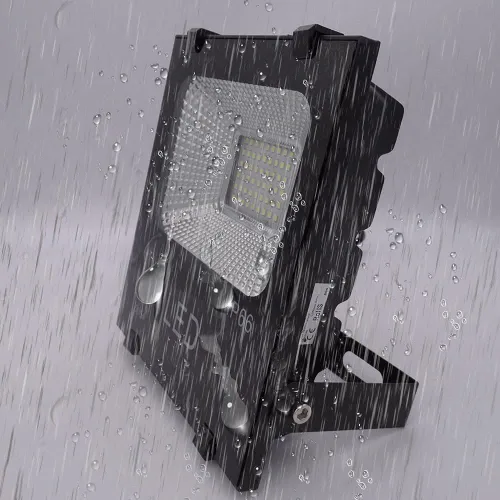 Vista 4 de Luz de inundación LED de 10 W con enchufe, luces de seguridad súper brillantes de 1000 lm, luz de trabajo al aire libre impermeable IP66, foco