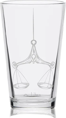 Vista 3 de AQUARIUS ZODIAC - Vaso de pinta grabado Gran idea de regalo místico de horóscopo astrología!