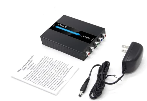 Vista 7 de HDMI al convertidor de componentes con la función del escalador, aluminio 1080P HDMI al convertidor de YPbPr