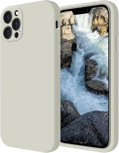 Vista 10 de FireNova Funda diseñada para iPhone 12 Pro, funda de silicona [protección de cámara] con forro de microfibra suave antiarañazos, 6.1 pulgadas