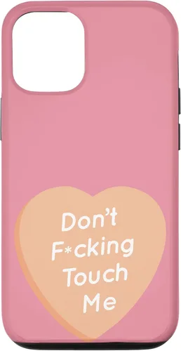 Vista 28 de Don't F Touch Me - Carcasa para iPhone 17, diseño de texto de corazón