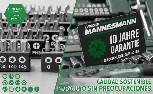 Vista 4 de Mannesmann Brüder - Juego de enchufes (130 piezas) M29166