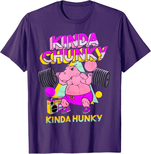 Vista 92 de Kinda Chunky Kinda Hunky, camiseta de gimnasio para culturismo, Negro