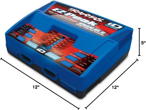Vista 5 de Traxxas 2972 EZ-Peak Plus 100 vatios NiMH/LiPo Cargador dual con sistema iD