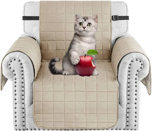 Vista 11 de MAXIJIN Fundas impermeables para sofá de 3 cojines, aptas para mascotas, fundas acolchadas para sofá de 69 pulgadas, lavables, protector de sofá