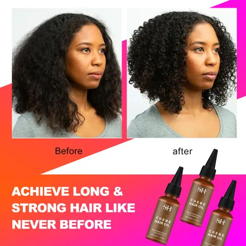 Vista 3 de Aceite para el cabello Chebe 100% natural, aceite de gowwim Chebe, fabricado con auténtico polvo Chebe de Chad, tratamiento de pérdida de cabello