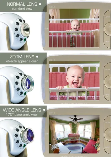 Vista 2 de Infant Optics, Lente de zoom óptico para componente de repuesto DXR8, gris