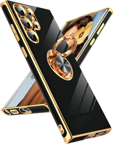 Vista 126 de LeYi Funda para iPhone XR: con Protector de Pantalla de Vidrio Templado [Paquete de 2] Soporte de Anillo Giratorio de 360°, Soporte Magnético
