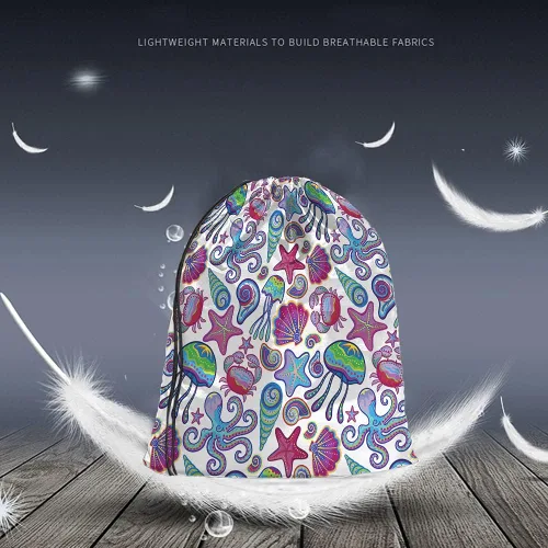 Vista 2 de Beabes Bolsas con cordón de unicornio, mochila y bolsa de gimnasio con cordón, Multi-a63, Mochilas de viaje