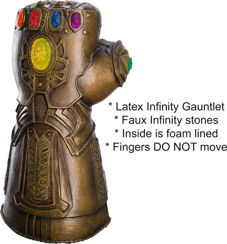 Vista 2 de Marvel Infinity Gauntlet de infinito para niños, talla única