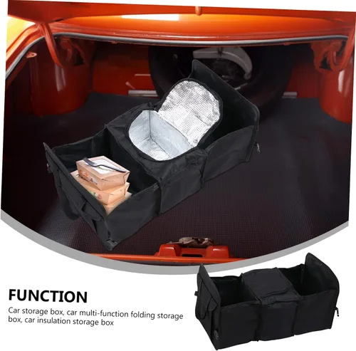 Vista 6 de SUPVOX Caja plegable para vehículo contenedor de comestibles Suv Trunk Organizer Coches Coches Auto Car Trunk Organizer Collapse Storage Bins Funda
