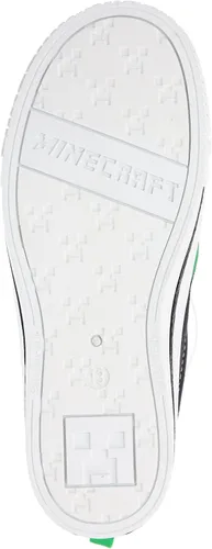 Vista 5 de Minecraft Zapatos sin cordones para niños pequeños, zapatos deportivos casuales para patinaje, forro polar verde con licencia oficial de star wars