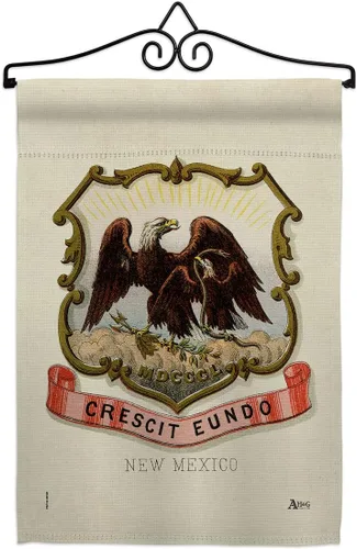 Vista 7 de Coat of arms New Mexico Garden Flag Americana States USA American Territories Republic Country Particular Area Small Decorative Gift Yard House