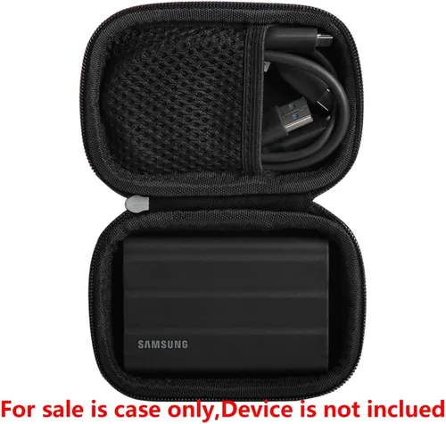 Vista 2 de Hermitshell Funda rígida de viaje para Samsung T7 Shield 2TB / 1TB / 4TB, SSD portátil, USB 3.2 Gen2 unidad externa de estado sólido