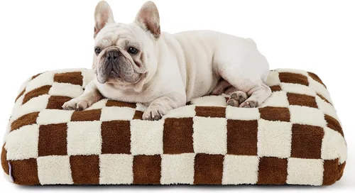 Vista 25 de LE SURE - Bonita almohada estética para mascotas, tamaño mediano, diseño jacquard grueso para mascotas, 30 x 20 pulgadas